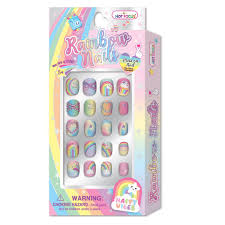Hot Focus Rainbow Nails