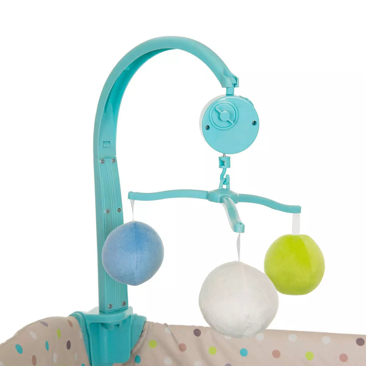 Hauck Babycenter Travel Cot In Multi Dots Sand