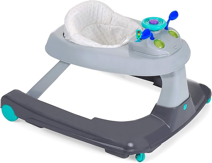 Hauck Ride On 1-2-3 Baby Walker Silver Hearts