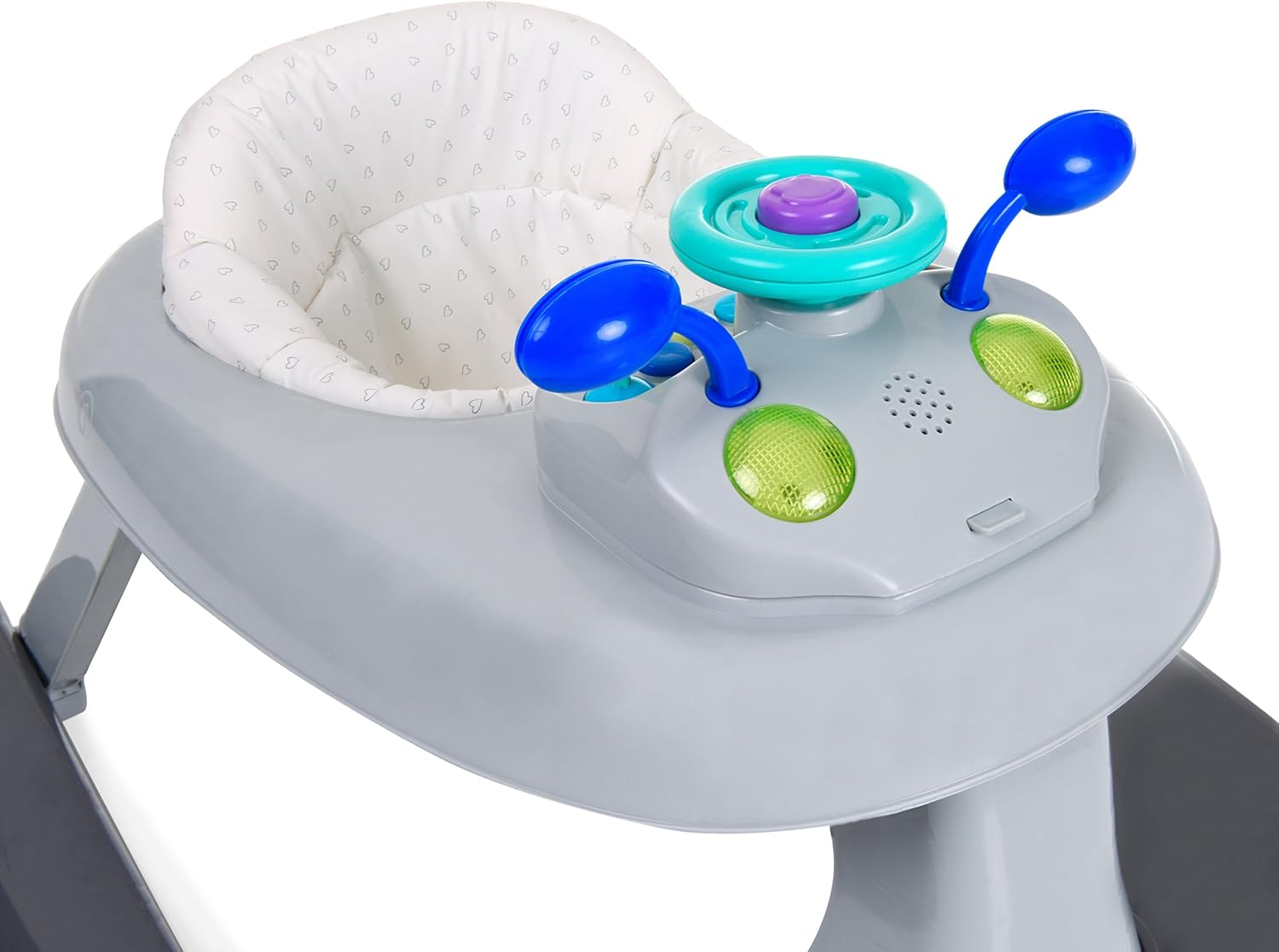 Hauck Ride On 1-2-3 Baby Walker Silver Hearts