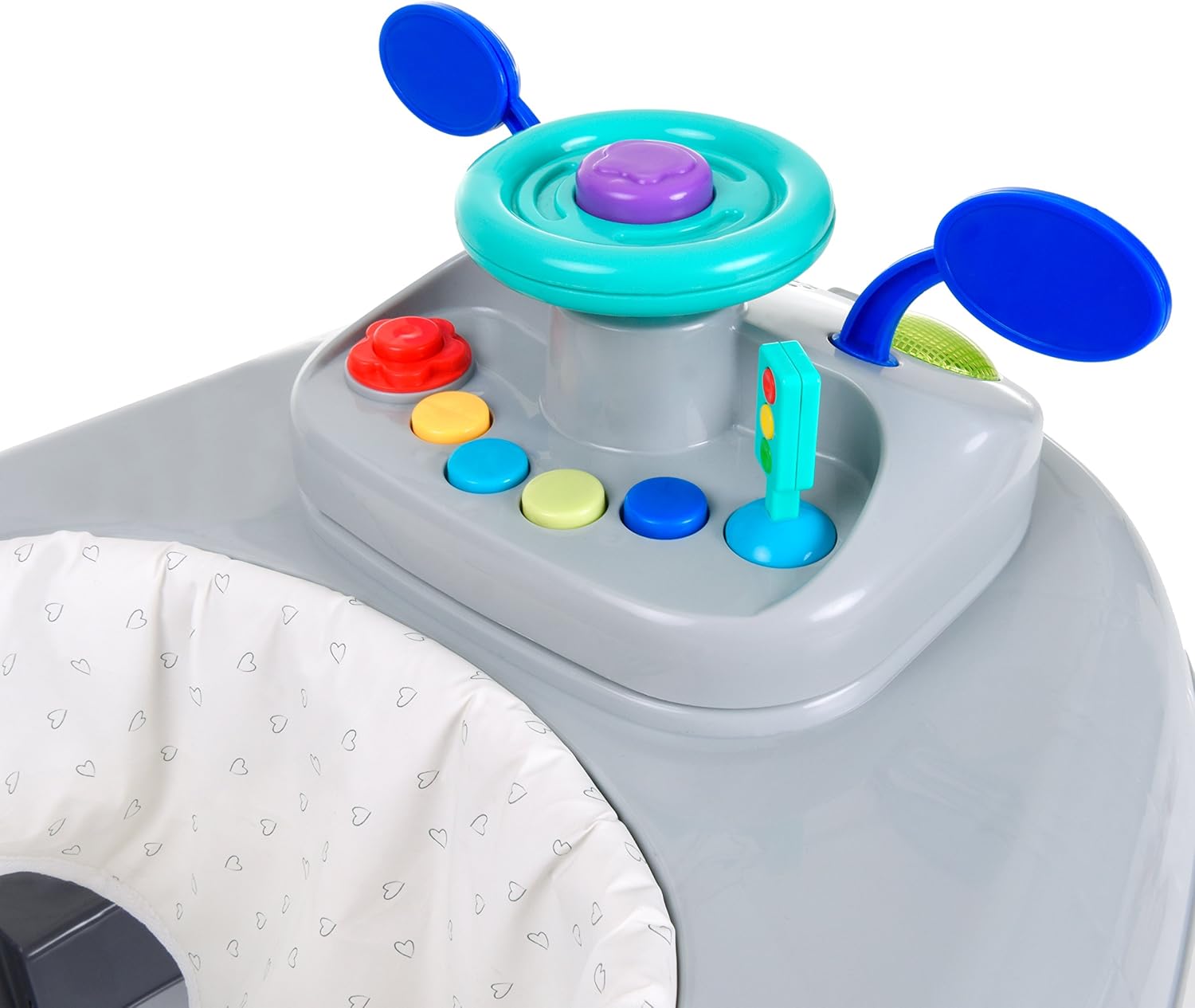 Hauck Ride On 1-2-3 Baby Walker Silver Hearts