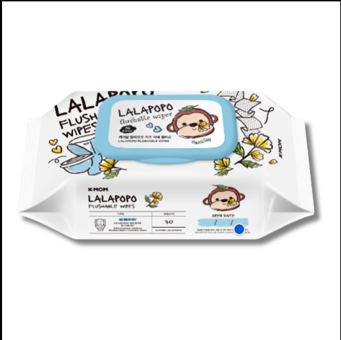 Lalapopo Flushable Wipes 70's