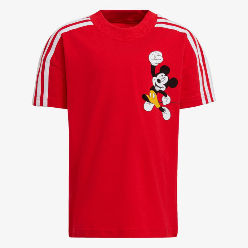 Adidas Kids Unisex Training Disney Mickey Mouse Tee Red