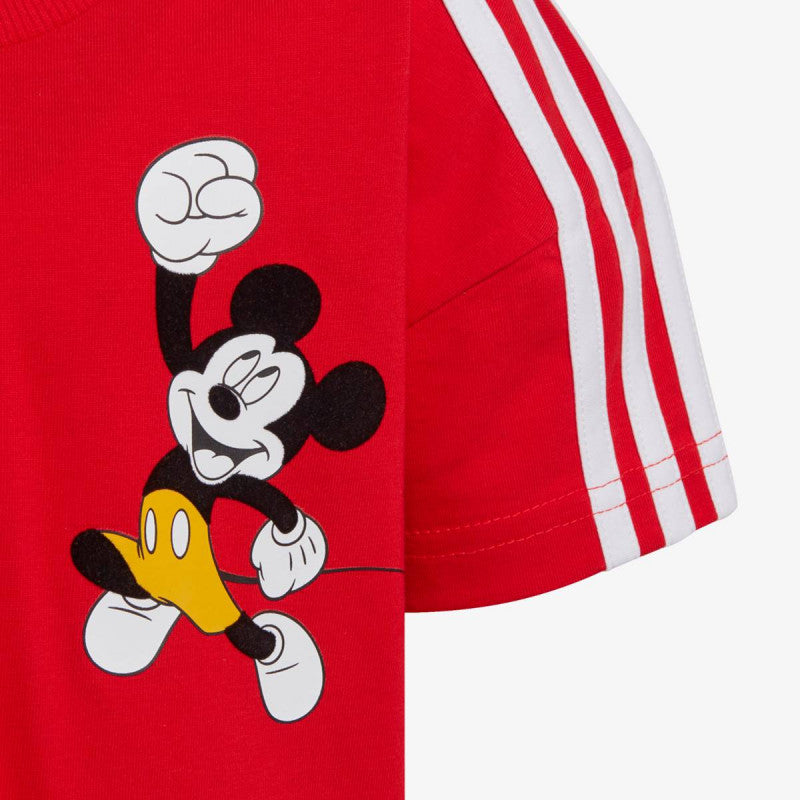 Adidas Kids Unisex Training Disney Mickey Mouse Tee Red