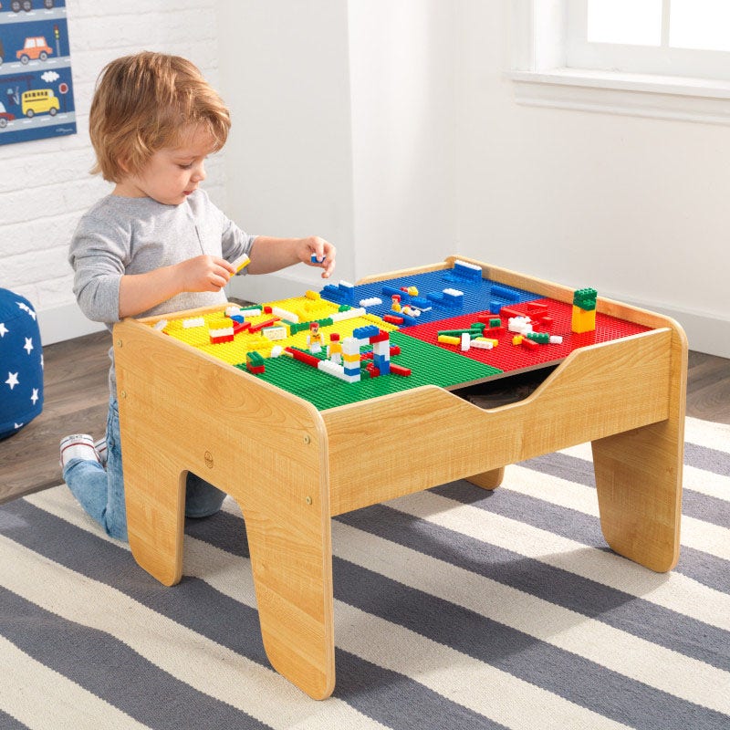 Kidkraft 2 In 1 Activity Table W/Lego Board