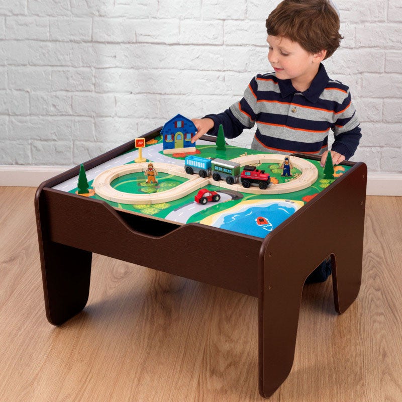 Kidkraft 2 In 1 Activity Table (Espresso)