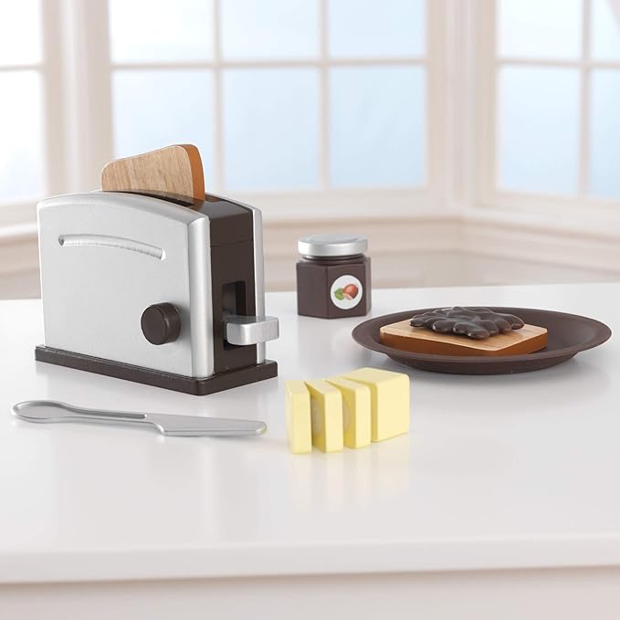 Kidkraft Children Wooden Espresso Toaster Set