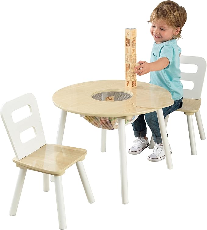 Kidkraft Childrens Round Storage Table & Chair Set