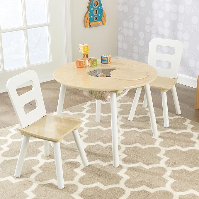 Kidkraft Childrens Round Storage Table & Chair Set