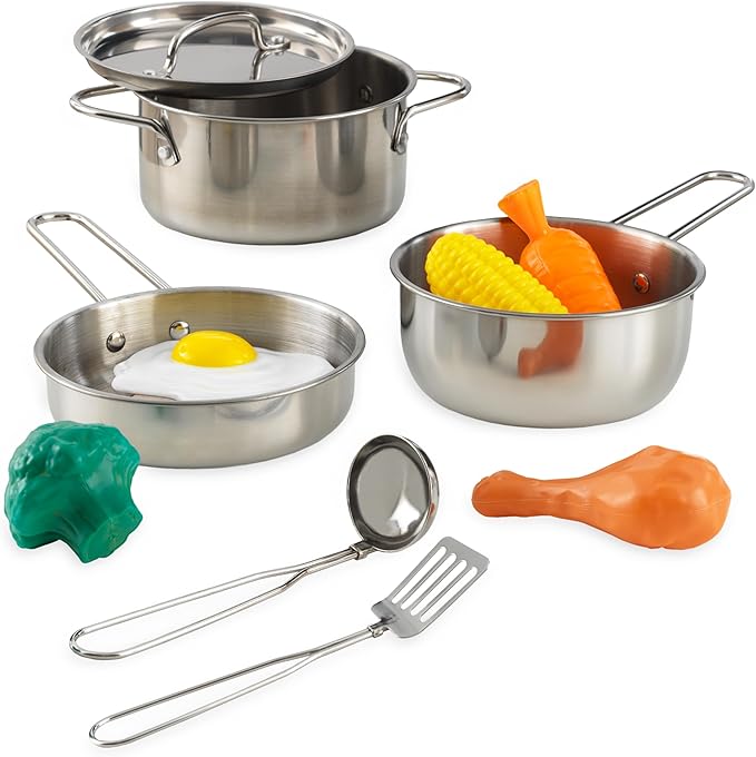 Kidkraft Deluxe Metal Children Cookware Set
