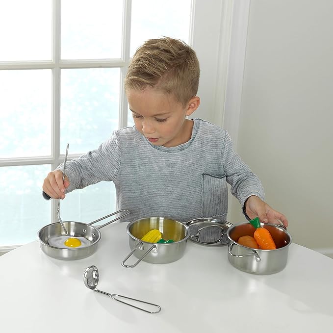 Kidkraft Deluxe Metal Children Cookware Set