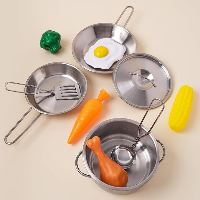 Kidkraft Deluxe Metal Children Cookware Set