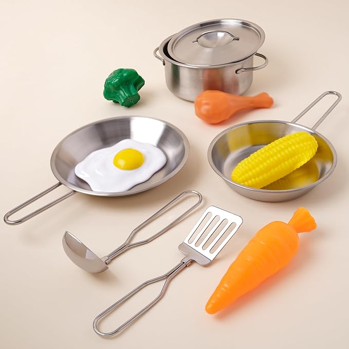 Kidkraft Deluxe Metal Children Cookware Set
