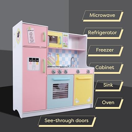 Kidkraft Large Children Wooden Pastel Kitchen