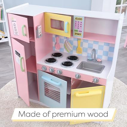 Kidkraft Large Children Wooden Pastel Kitchen