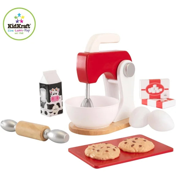 Kidkraft Red & White Baking Set