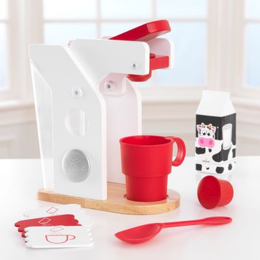 Kidkraft Red & White Coffee Set