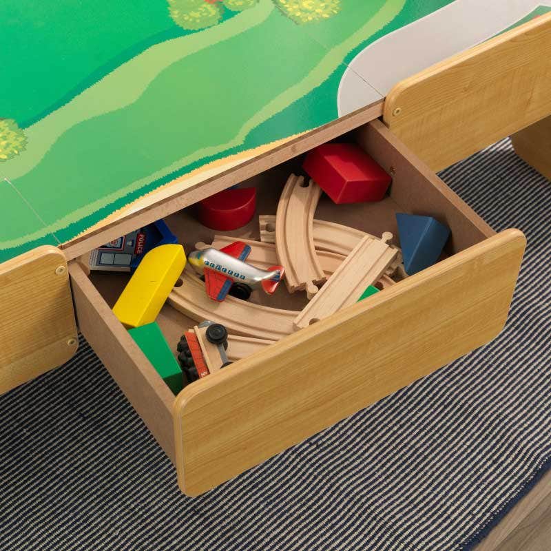 Kidkraft Wooden Play Table Train Table (Natural)