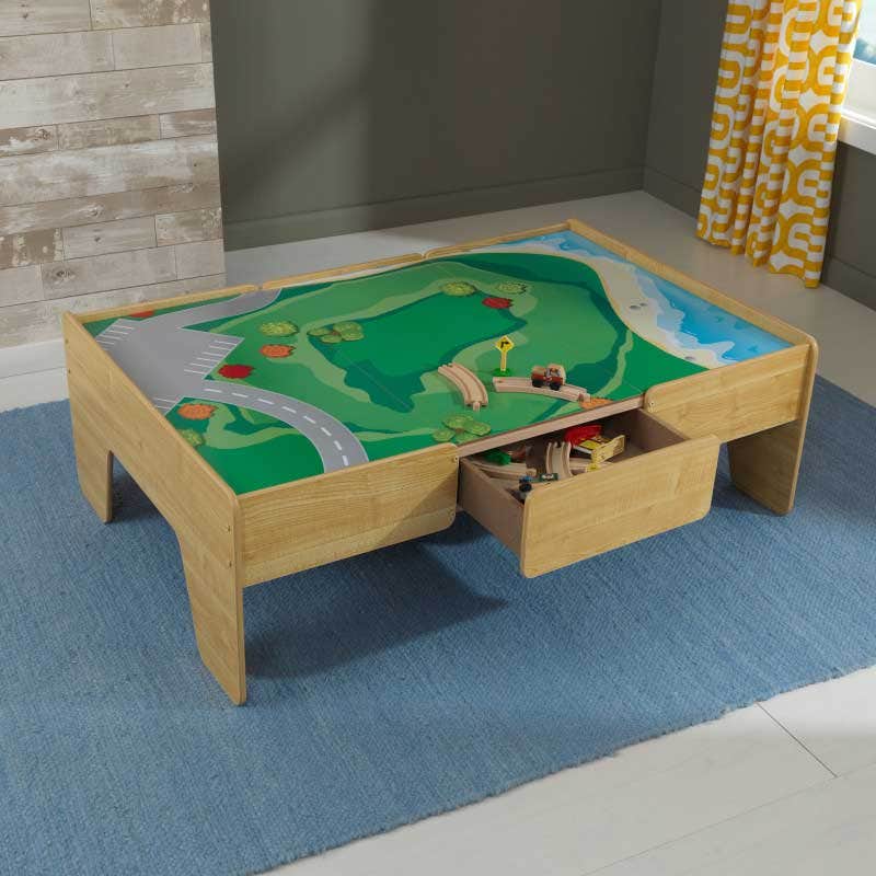 Kidkraft Wooden Play Table Train Table (Natural)