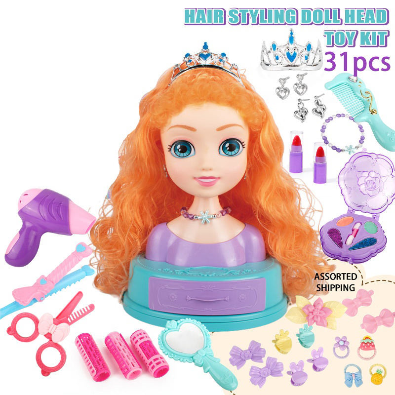 Lbb 31Pcs Hair Styling Doll Heas Toy Kit