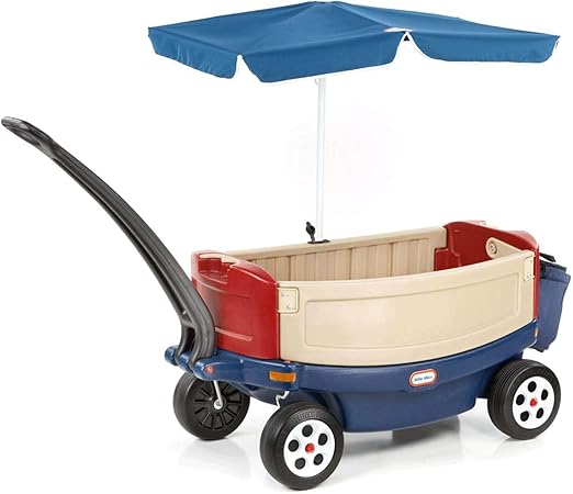 Little Tikes Deluxe Ride & Relax Wagon W/Umbrella