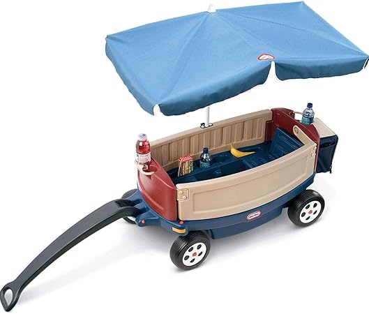 Little Tikes Deluxe Ride & Relax Wagon W/Umbrella