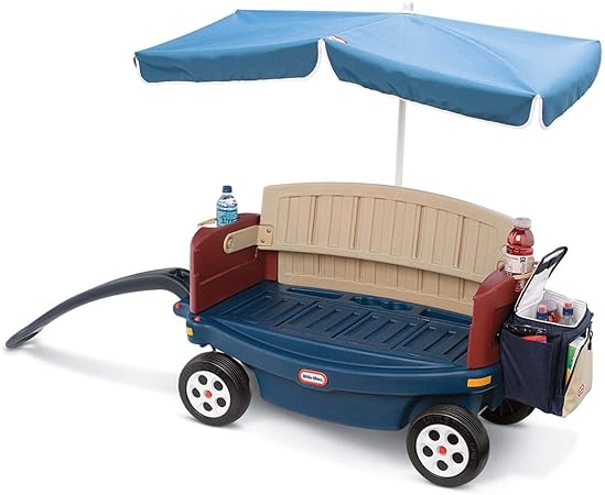 Little Tikes Deluxe Ride & Relax Wagon W/Umbrella