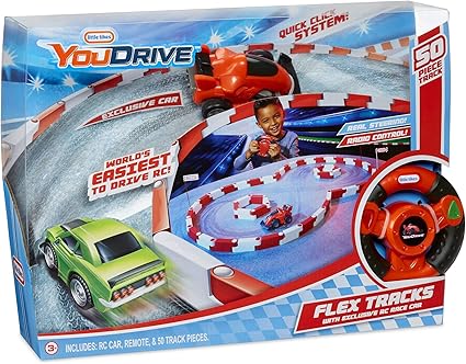 Little Tikes Youdrive Flex Tracks W/Red Race Car
