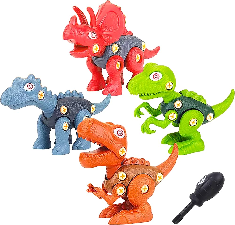 Merx 4 Pcs Diy Dinosaur Set