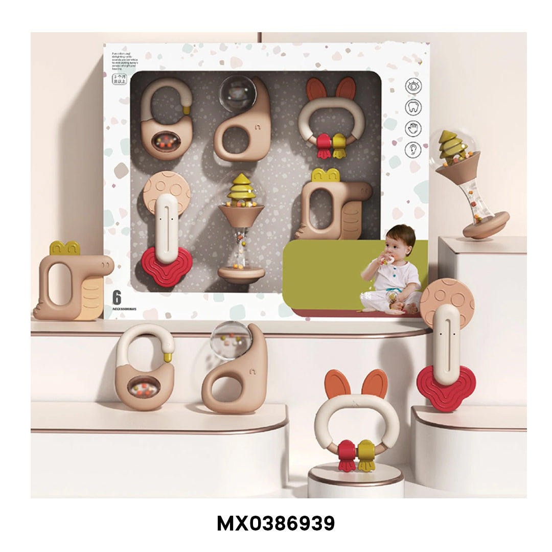 Merx 6 Pcs Baby Rattle