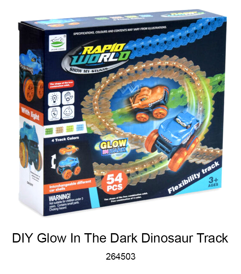 Merx Diy Glow In The Dark Dinosaur Track