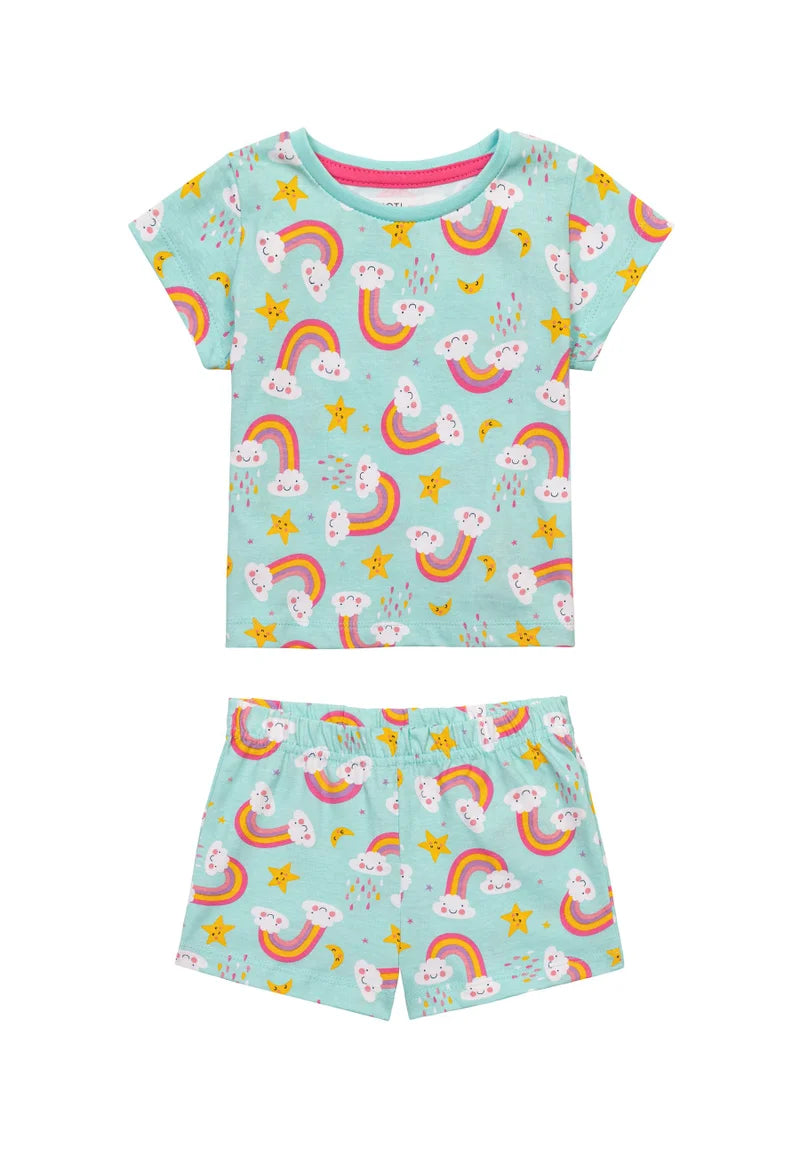 Minoti 2pc Rainbow Pyjama Short Set - 36498