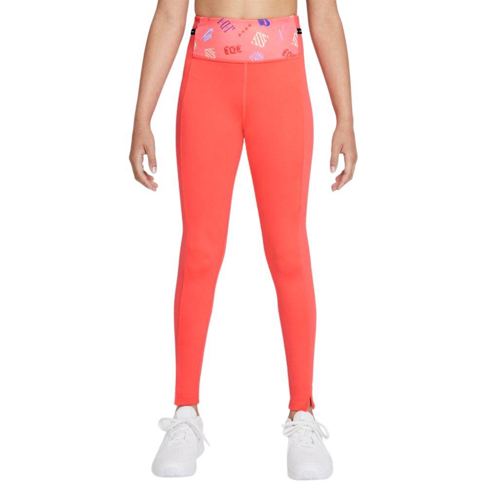 Nike Dri-Fit One Luxe Big Girls Printed Leggings