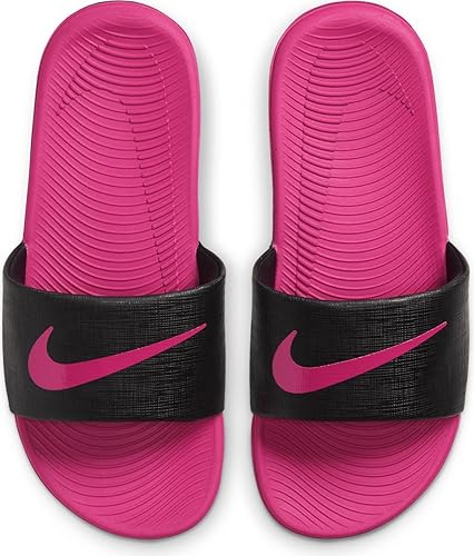 Nike Kawa Slide Black Vivid Pink (Gs)