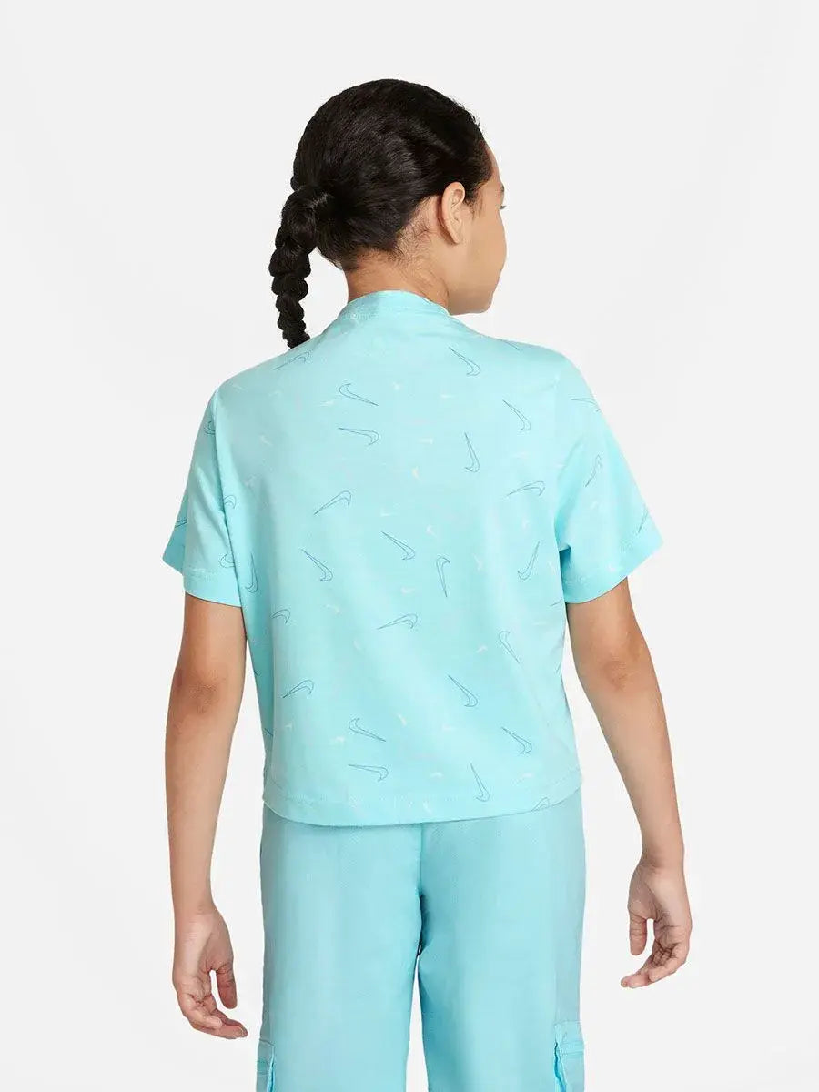 Nike Kids Girls' Tee Boxy Swsh Fetti T-Shirt