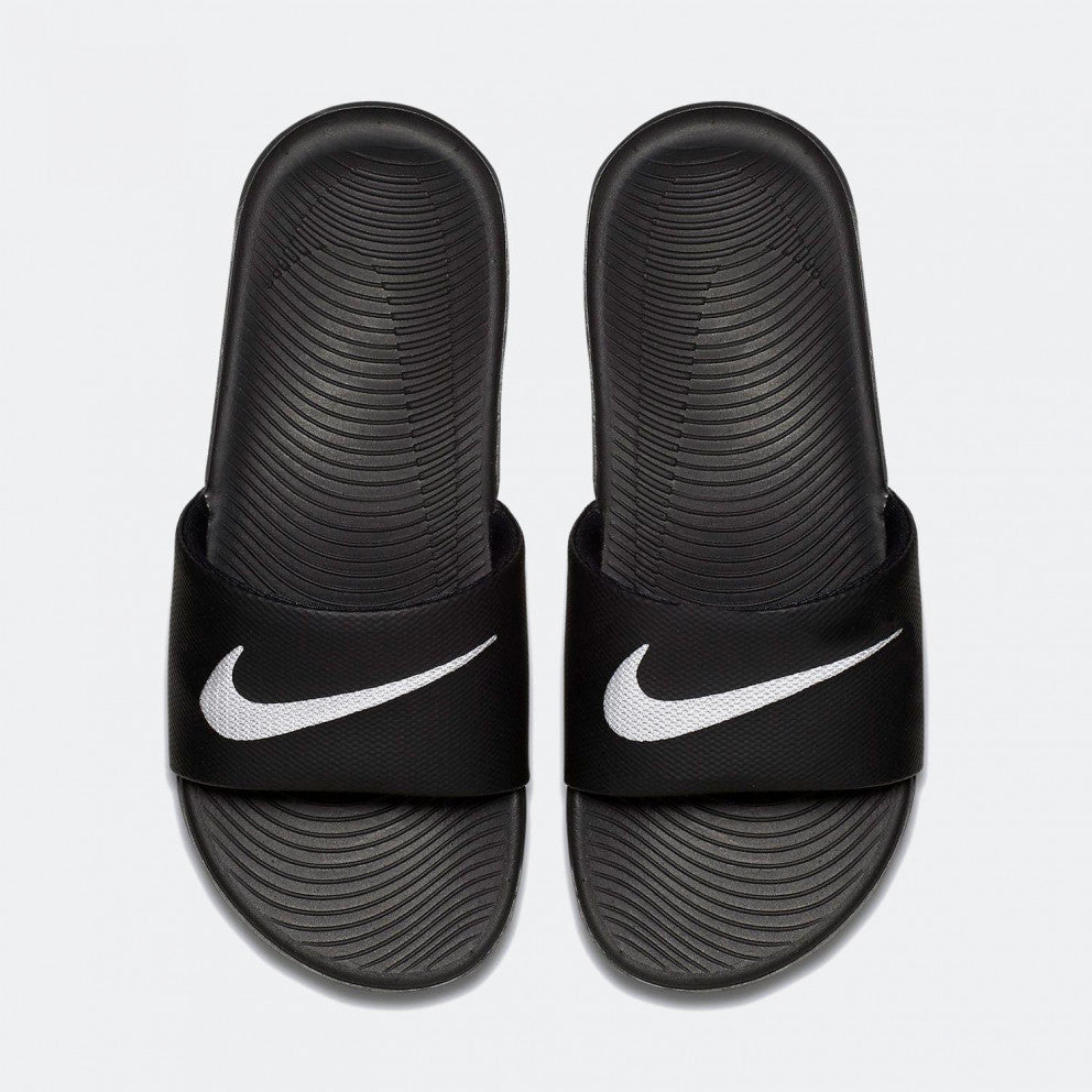 Nike Slide Sandals Youth Kawa Black White