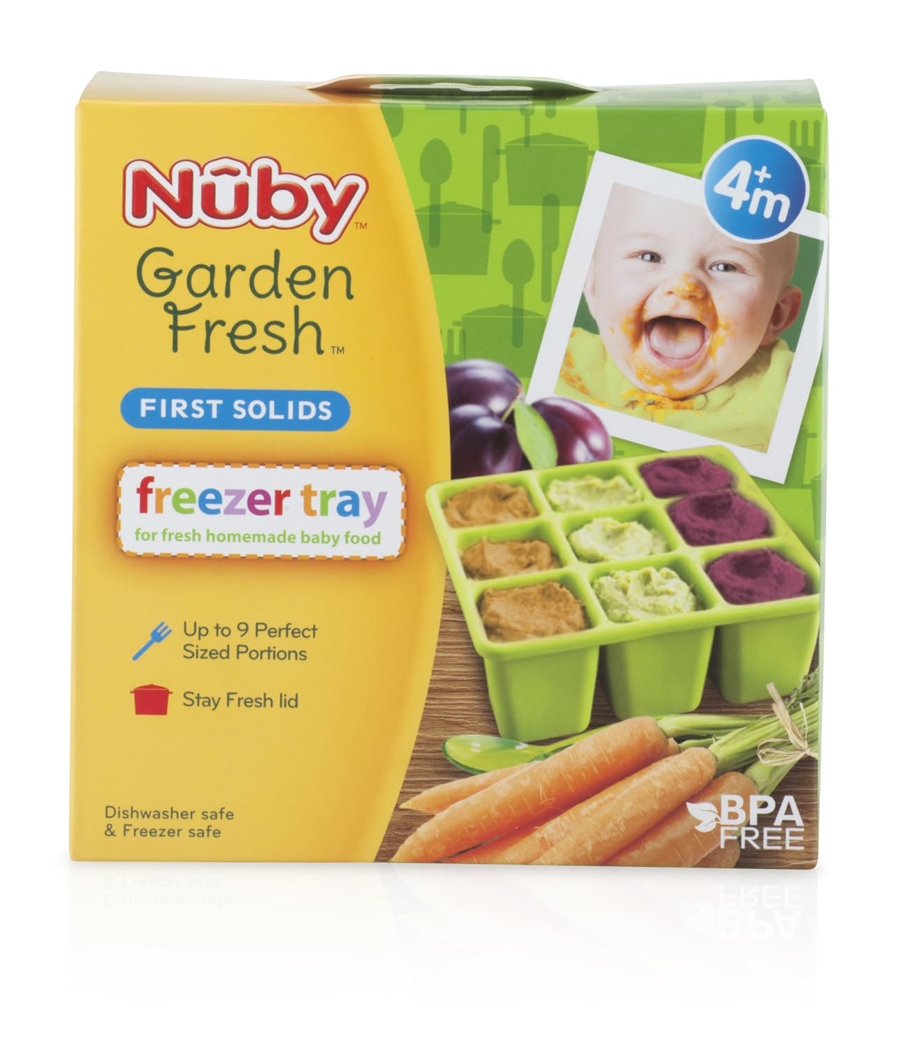 Nuby 1 Pack Garden Fresh Food Freezer Tray