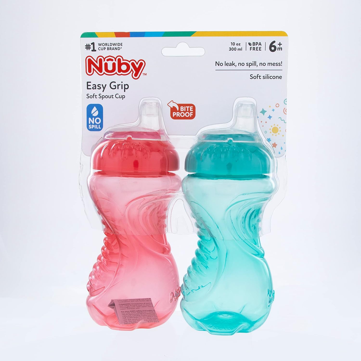 Nuby Easy Grip Soft Spout Cup 300Ml/10Oz