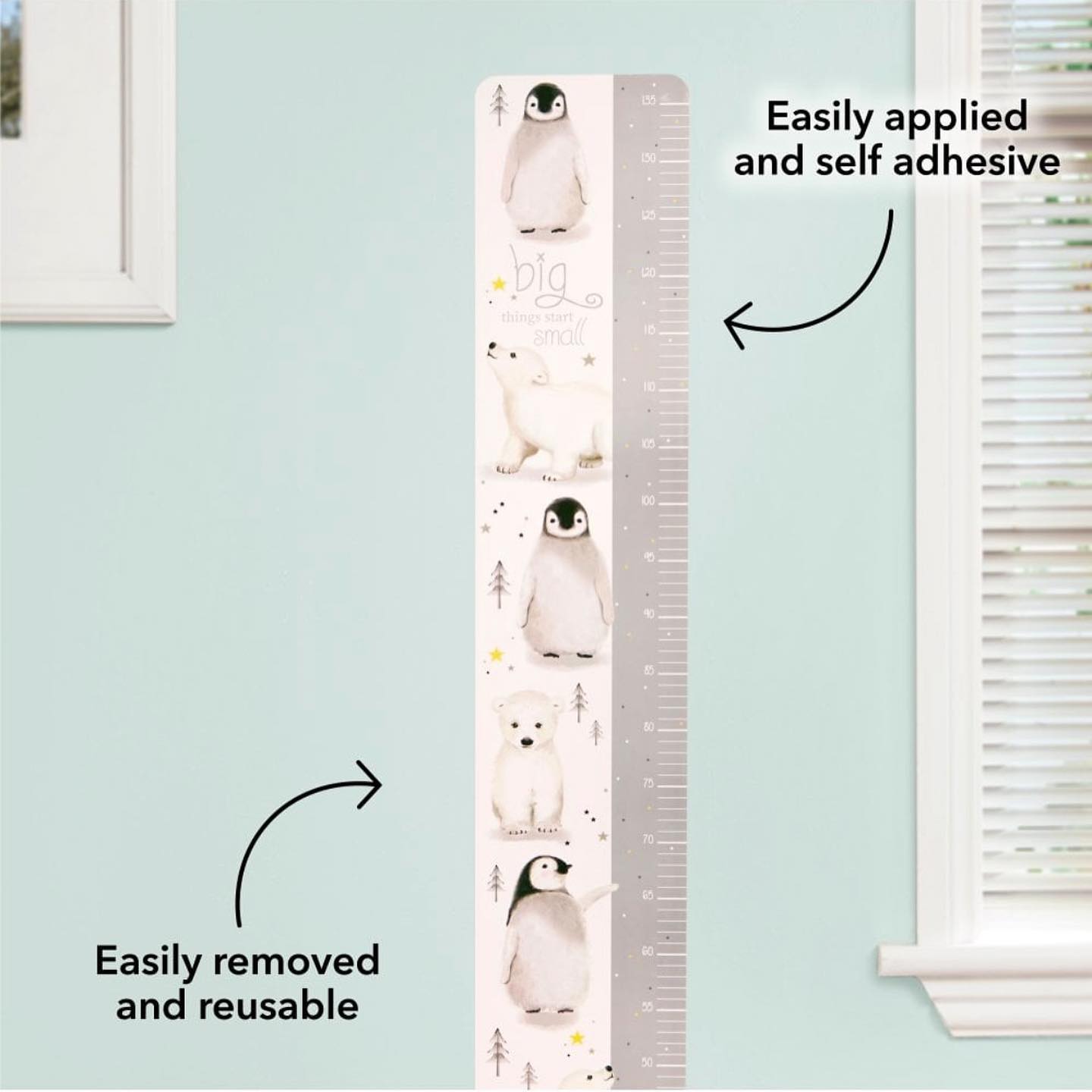 Nuby Height Chart Removable Wall Sticker