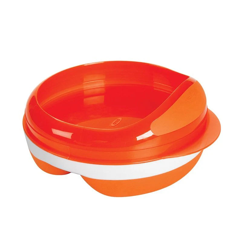 Oxo Tot Divided Feeding Dish-Orange