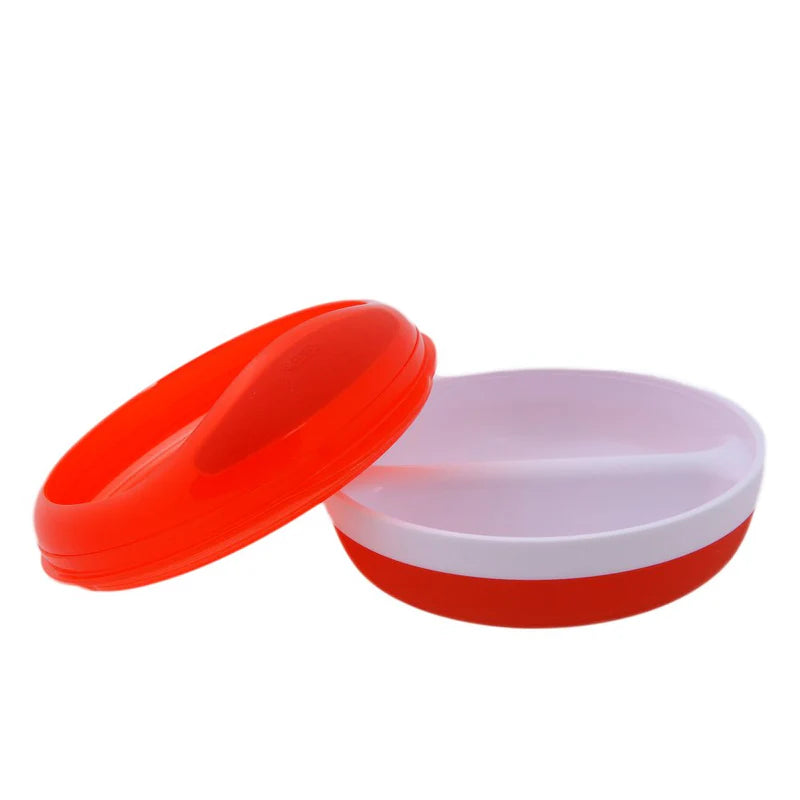 Oxo Tot Divided Feeding Dish-Orange