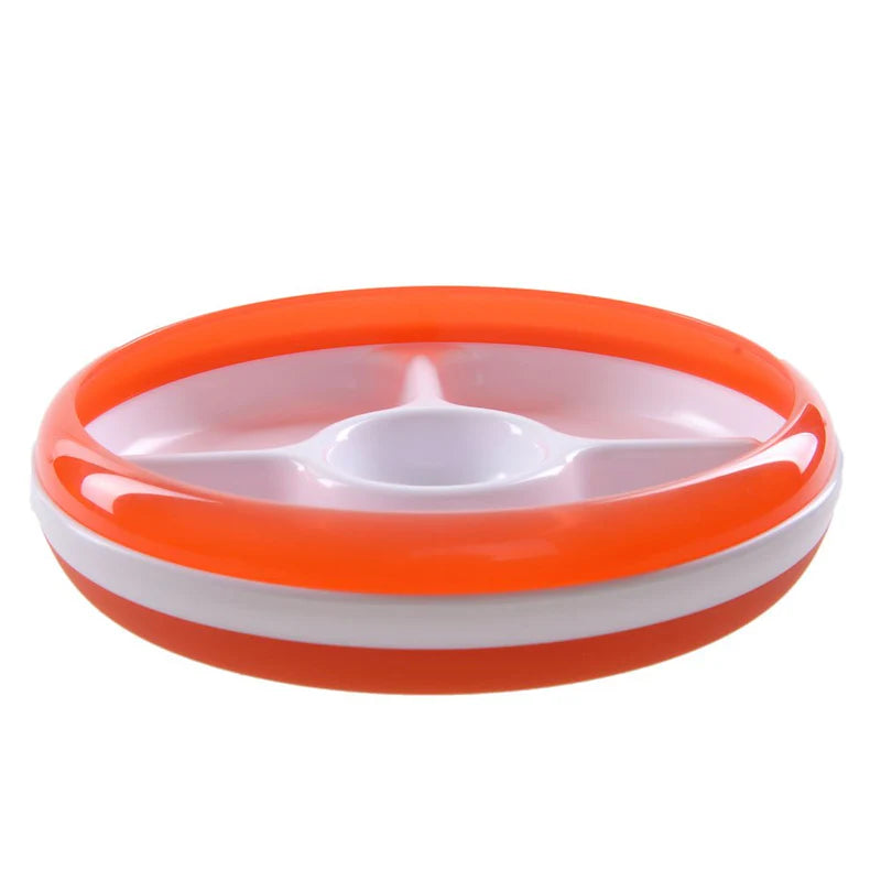 Oxo Tot Divided Plate-Orange