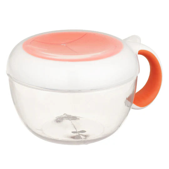 Oxo Tot Flippy Snack Cup With Travel Cover-Orange