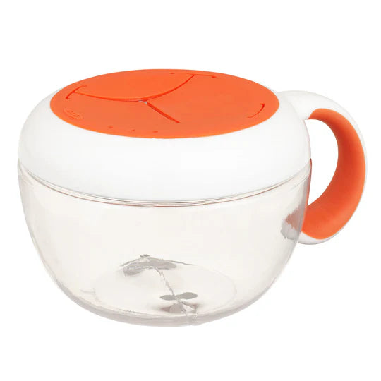 Oxo Tot Flippy Snack Cup With Travel Cover-Orange