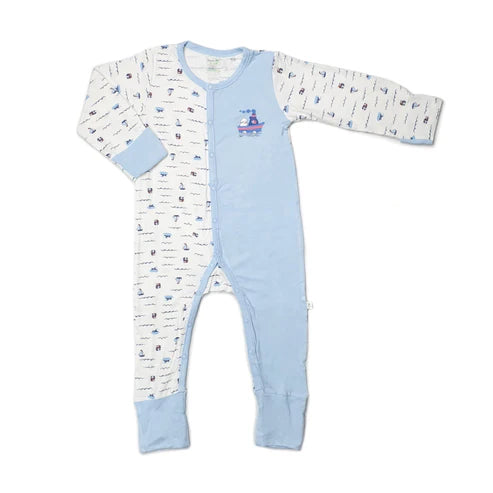 Sailing Sleepsuit Long Sleeve Mitten & Footie