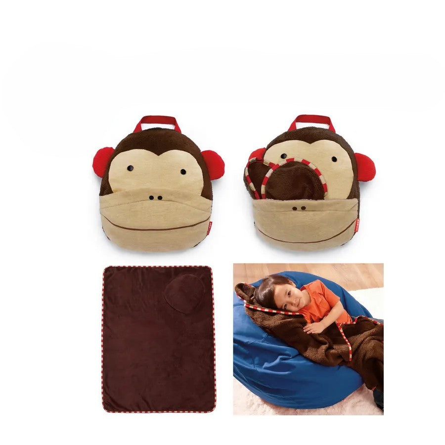 Skip Hop-Zoo Travel Blanket-Monkey