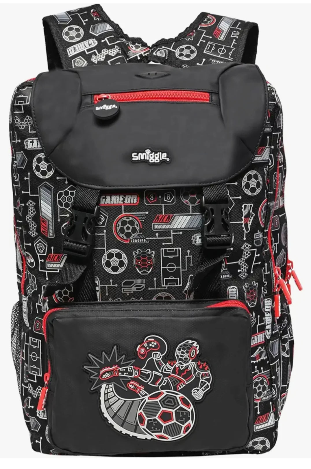 Smiggle Away Bag Backpack Foldover Black