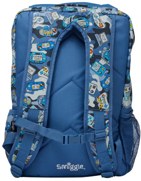 Smiggle Away Bag Backpack Foldover Blue