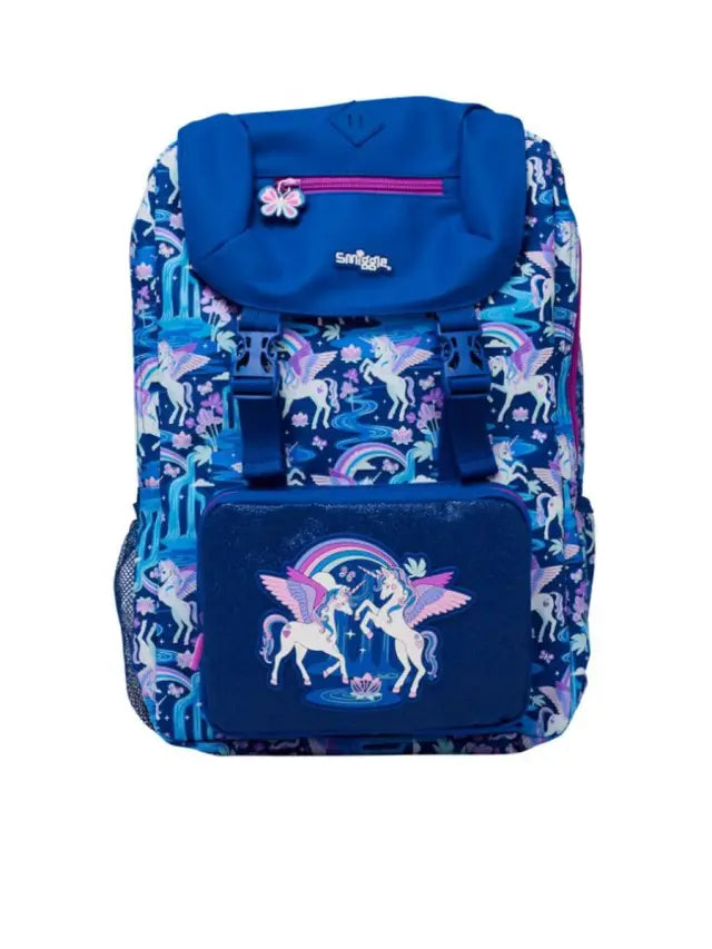 Smiggle Away Bag Backpack Foldover Navy