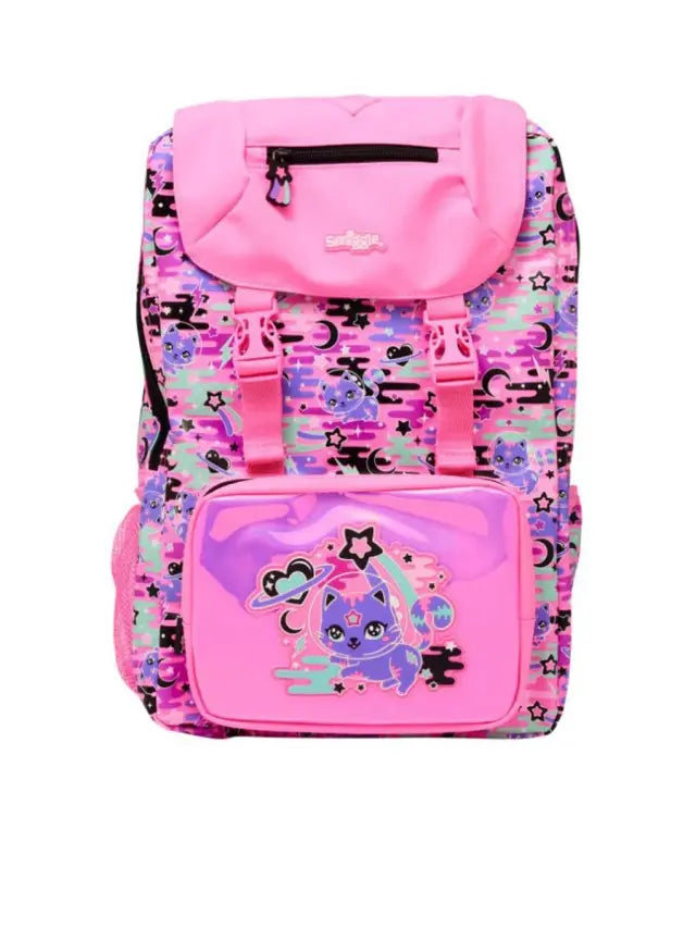 Smiggle Away Bag Backpack Foldover Pink
